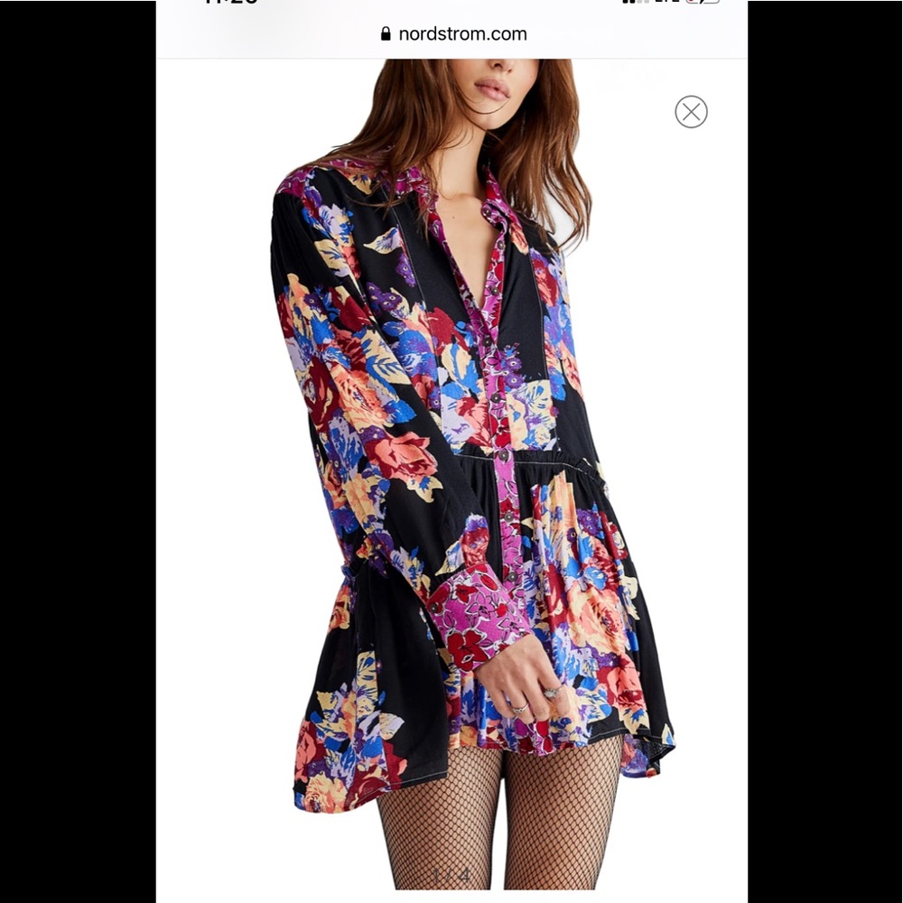 Free people brunch a bunch tunic. NWT. 128 retail in stores now
